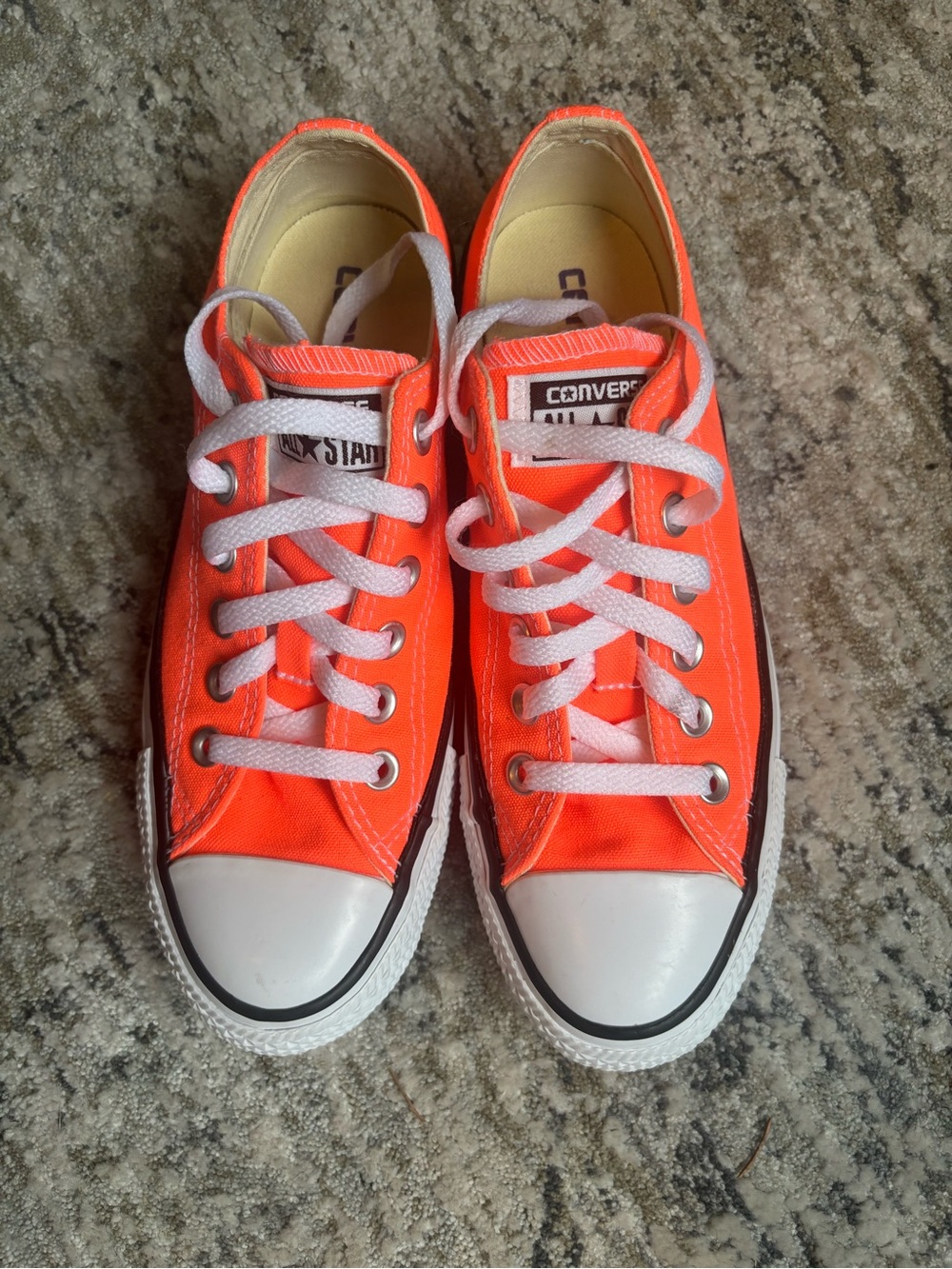 Converse Orange Low Top Sneakers